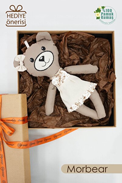 mordesign Bebek Oyuncak, Yüzü Nakışlı Doğal Bebek, Yenidoğan Hediyesi, Oyun A...