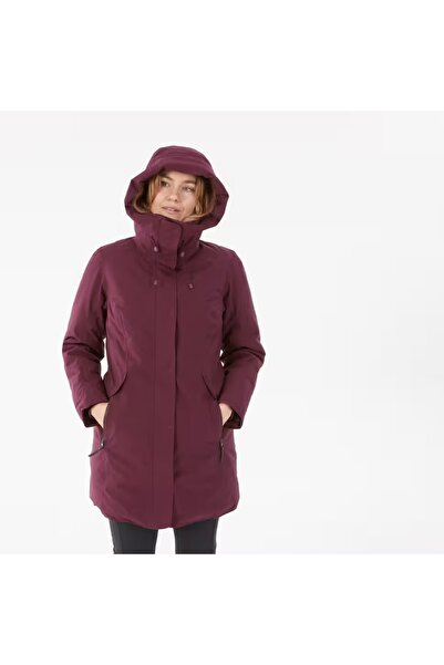 Decathlon Claret Red Waterproof Women's Outdoor Snow Coat - Sh500 -10 ° C