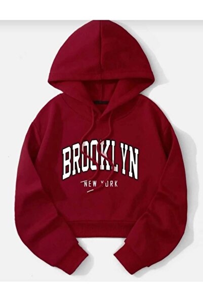 KOZİA OUTDOORS malkoçbey μπορντό με κουκούλα υπερμεγέθη unisex φούτερ