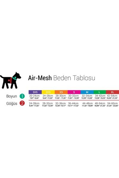 Tailpetz Air Mesh Neon Yellow Chest Collar Xl