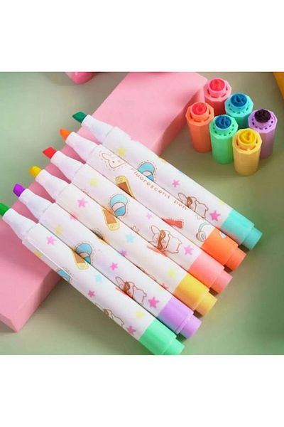 Mikro Set of 6 Micro Stamped Highlighters
