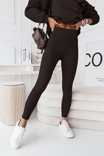 Mossta Black Sweat and Leggings Set - Two Thread Fabric