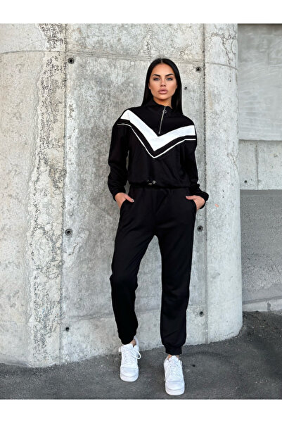 orjinal blue b Γυναικείο άνετο αθλητικό σετ με αραβική διακόσμηση