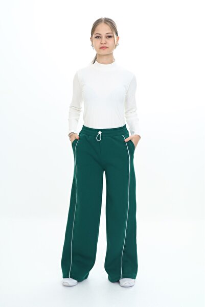 Toontoy Girl's Piping Detailed Sweatpants