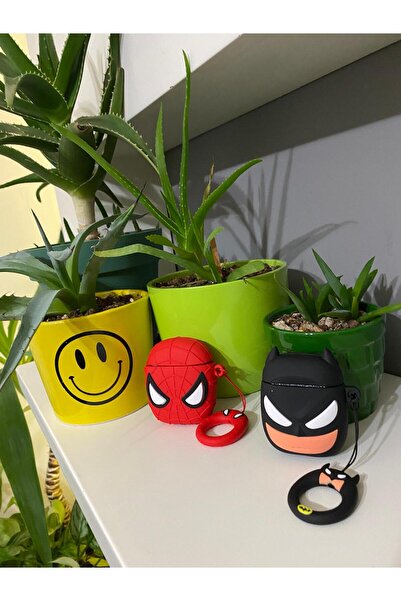 Tasarım 1/2 Nesil Uyumlu Koruyucu Bluetooth Kulaklık Kılıfı Spiderman ve Batm...
