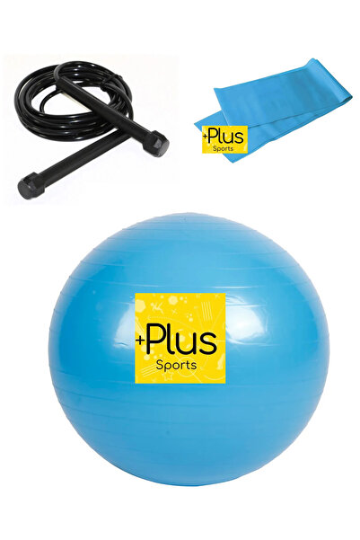 PLUSSPORT Minge PILATES - FRĂTĂ DE SAUT - SET DE 3 CAUCE DE REZISTENȚĂ