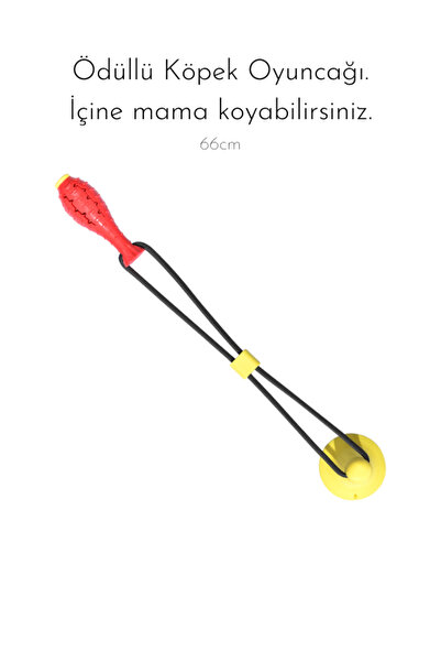 PAKEWAY Yere Sabitlenebilir Vakumlu Köpek Oyuncağı - Sarı