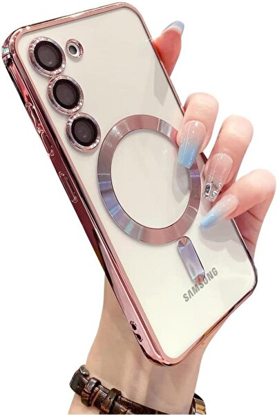 UnDePlus Samsung Galaxy S24 Plus Kılıf Magsafe Kamera Lensli Korumalı Şeffaf ...