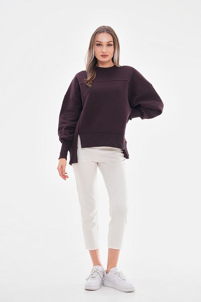 Pulli Collection Суитшърт с горчиво кафе и сос