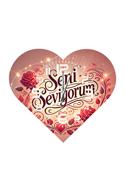 Ti Play Tİ-PLAY KS105 CEAS DE PERETE CADOU ÎN FORMA DE INIMĂ 30X30 CM