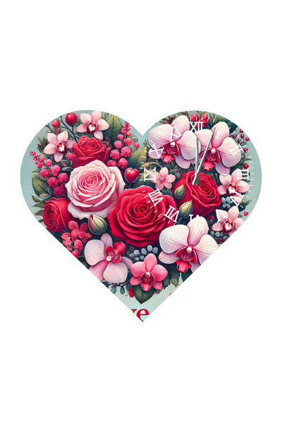 Ti Play Tİ-PLAY KS49 CEAS DE PERETE CADOU ÎN FORMA DE INIMĂ 30X30 CM