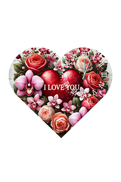 Ti Play Tİ-PLAY KS58 CEAS DE PERETE CADOU ÎN FORMA DE INIMĂ 30X30 CM