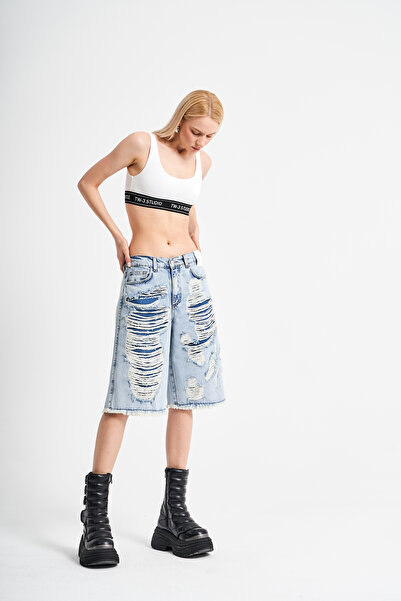 tw3 Mavi Kot Bermuda