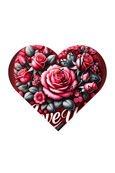 Ti Play Tİ-PLAY KS26 CEAS DE PERETE CADOU ÎN FORMA DE INIMĂ 30X30 CM