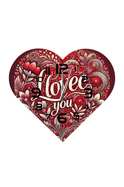 Ti Play Tİ-PLAY KS99 CEAS DE PERETE CADOU ÎN FORMA DE INIMĂ 30X30 CM