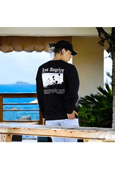 KOZİA OUTDOORS malkoçbey los angeles back printed o γιακά υπερμεγέθη unisex μ...
