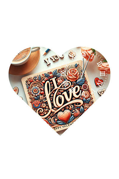 Ti Play Tİ-PLAY KS34 CEAS DE PERETE CADOU ÎN FORMĂ DE INIMĂ 30X30 CM