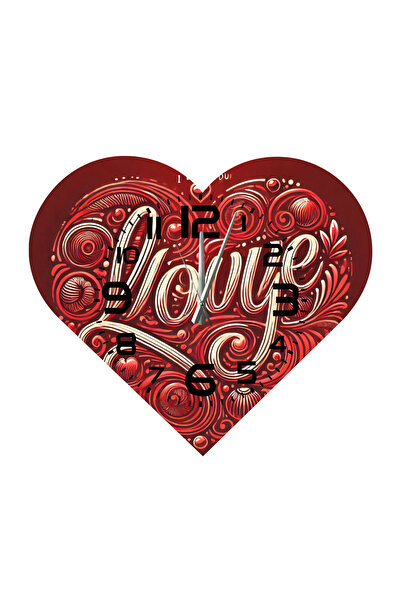 Ti Play Tİ-PLAY KS102 CEAS DE PERETE CADOU ÎN FORMA DE INIMĂ 30X30 CM