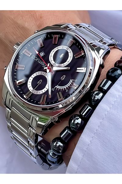 Ferrucci Men's Watch Steel 3Atm 2 Years Warranty Bracelet Gift
