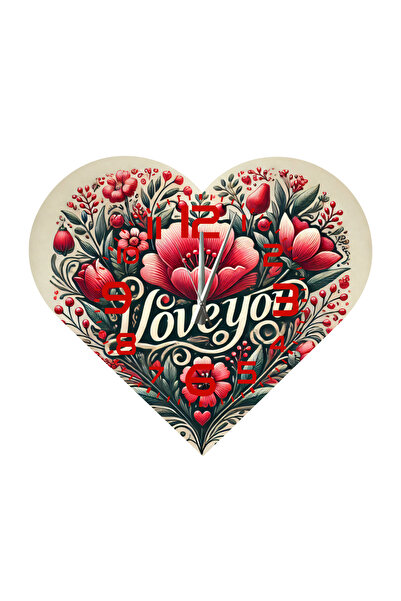 Ti Play Tİ-PLAY KS93 CEAS DE PERETE CADOU ÎN FORMA DE INIMĂ 30X30 CM