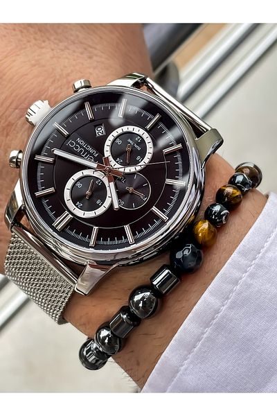 Ferrucci Men's Watch All Functions Active, Bracelet with 2 Year Warranty