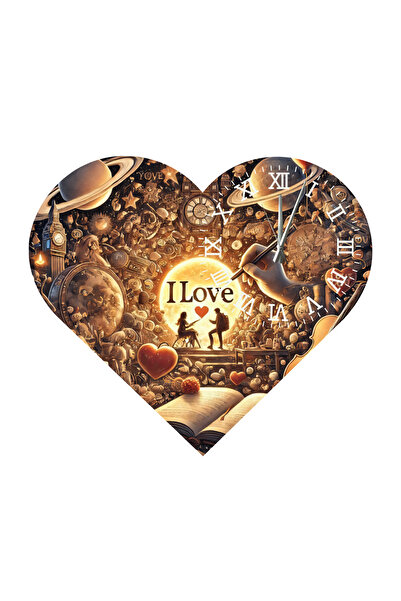 Ti Play Tİ-PLAY KS36 CEAS DE PERETE CADOU ÎN FORMA DE INIMĂ 30X30 CM
