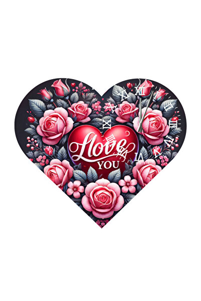 Ti Play Tİ-PLAY KS68 CEAS DE PERETE CADOU ÎN FORMA DE INIMĂ 30X30 CM