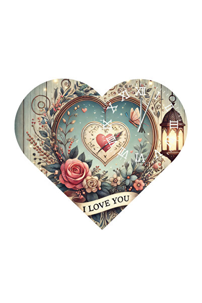 Ti Play Tİ-PLAY KS45 CEAS DE PERETE CADOU ÎN FORMA DE INIMĂ 30X30 CM