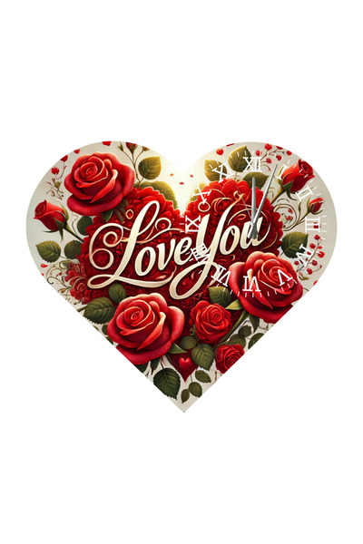 Ti Play Tİ-PLAY KS79 CEAS DE PERETE CADOU ÎN FORMA DE INIMĂ 30X30 CM