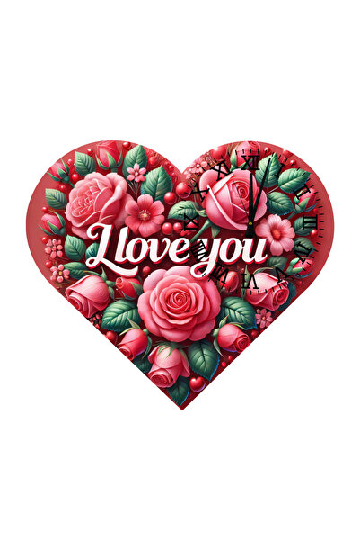 Ti Play Tİ-PLAY KS24 CEAS DE PERETE CADOU ÎN FORMA DE INIMĂ 30X30 CM