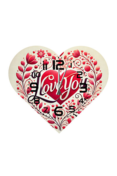 Ti Play Tİ-PLAY KS103 CEAS DE PERETE CADOU ÎN FORMA DE INIMĂ 30X30 CM