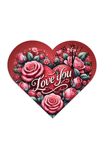 Ti Play Tİ-PLAY KS14 CEAS DE PERETE CADOU ÎN FORMA DE INIMĂ 30X30 CM