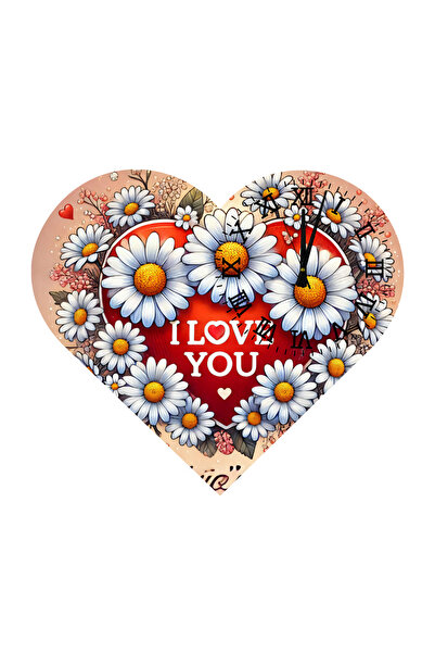 Ti Play Tİ-PLAY KS67 CEAS DE PERETE CADOU ÎN FORMA DE INIMĂ 30X30 CM