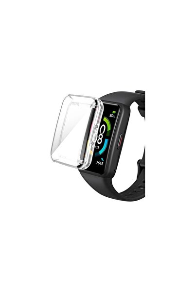 Dmay حافظة سيليكون رفيعة للغاية متوافقة مع هاتف Huawei Band 7 360