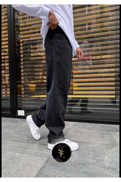 Butik Karaca COPY - Ανδρικό τζιν παντελόνι με χαλαρή εφαρμογή με λάστιχο στην πλάτη
