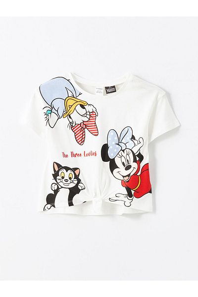 LC Waikiki Printed Ruffled Baby Girl T-Shirt Set of 2