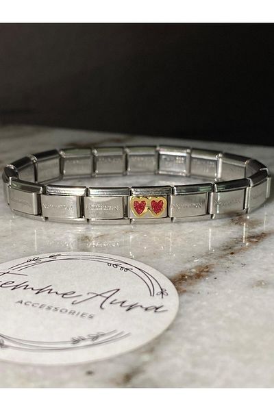 Sumen Butik Steel Italian Bracelet Charm, Charm