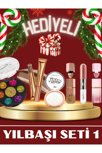 NUNUKO Yılbaşına Özel 6 Parça Makyaj Seti - Yeni Yıl Hediye Paketi Makyaj Seti