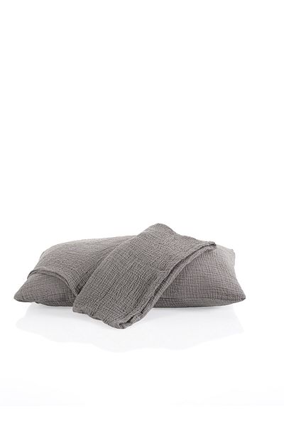 MYLASA HOME Mylasahome 100% Cotton 2-Piece 4-Layer Muslin Pillowcase 50X70