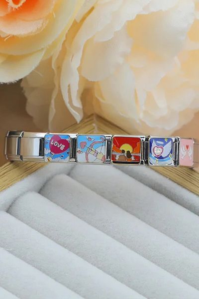 Dumledo Italian Steel Charm - Valentine in Love with Sunset