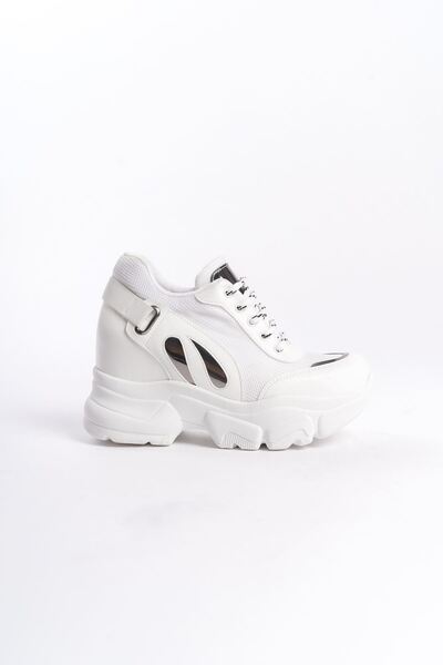 sefayol Pantofi de damă cu toc ascuns Andree White Matte Leather