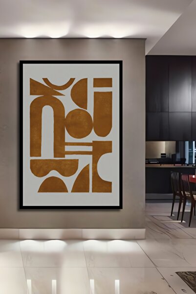 Teona Ahşap Tablou decorativ din MDF, cu aspect de cadru, artă abstractă, mar...