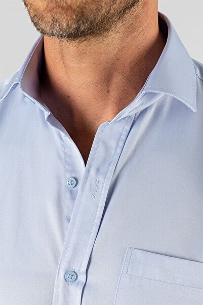 Tudors Pánská bavlněná jednobarevná košile Regular Fit klasického střihu