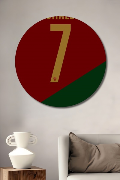 Teona Ahşap Pictură decorativă din lemn MDF pentru perete pentru casă/lugar de muncă Pictură rotundă pentru perete pentru casă/lugar de muncă