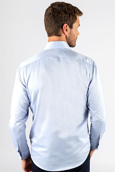 Tudors Pánská bavlněná jednobarevná košile Regular Fit klasického střihu