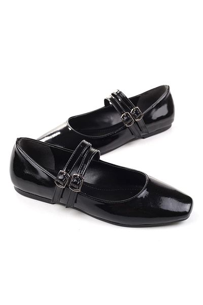 Walkenzo 333 Women's Patent Leather Ballerina Shoes
