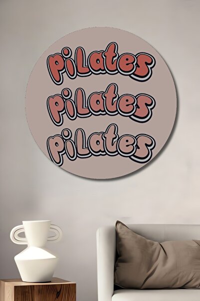Teona Ahşap Pilates Motivating Decorative Wood Mdf Home/Workplace Wall Painti...