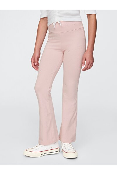 GAP Kız Çocuk Pembe Flare Legging Tayt