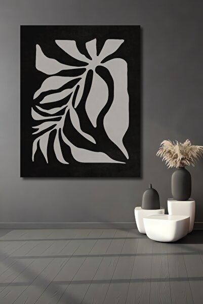 Teona Ahşap Abstract Plant Silhouettes Decorative Wood Mdf Home/Workplace Wal...