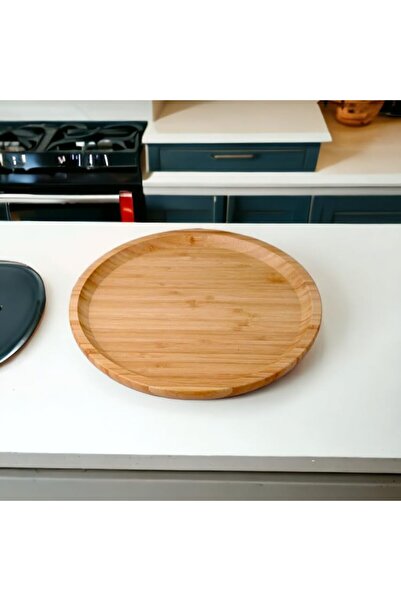 STOREMAX Mst Bamboo Luxury Round Serving 25 * 25cm, Bamboo Presentation Plate...